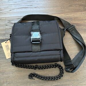 Steve Madden Quilted Puffer Convertible Crossbody/handbag,zipper pocket & 3 open